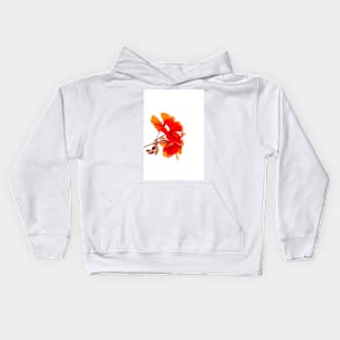 Red Flowers Kids Hoodie